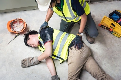What are the most common work injuries in an office?